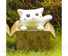 Котик Японський маленький білий 01
