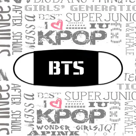 Маска BTS чорна