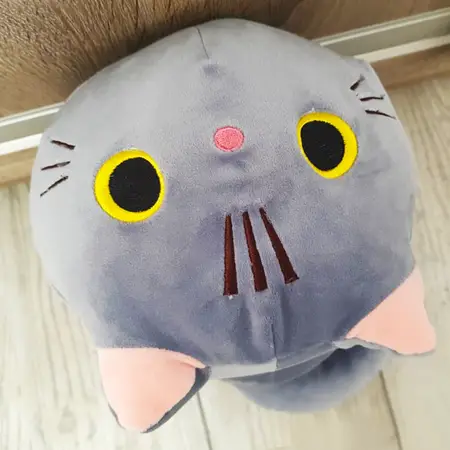 М'яка іграшка KAWAII cat Сірий Розмір 16 cм 008