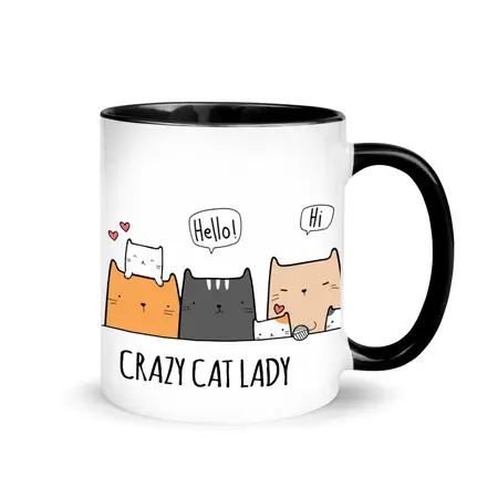 Чашка crazy cat lady 330 мл