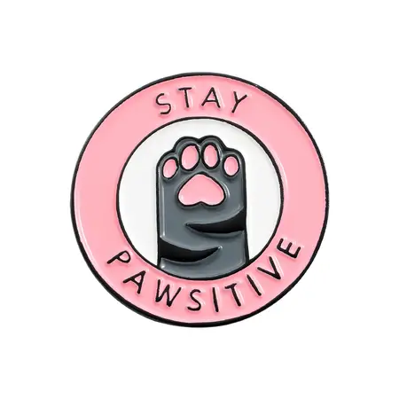 Значок STAY PAWSITIVE
