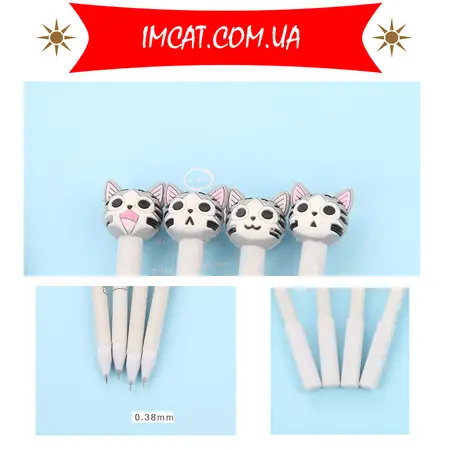 Ручка гелева з котиками VIJ-236