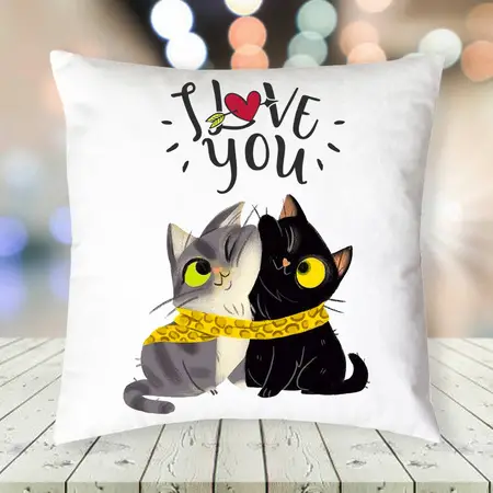 Подушка I LOVE YOU H-FМ-01