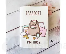 Обкладинка на паспорт Pusheen