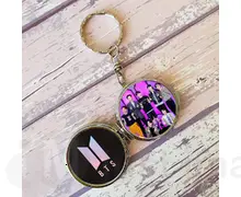 Брелок-дзеркало BTS друк з 2 сторін