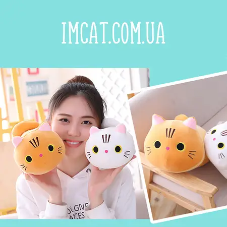 М'яка іграшка mini cat 25 см колір сірий