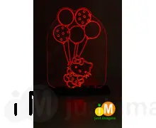 Світильник червоний Hello Kitty