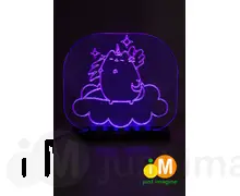 Світильник фіолетовий Pusheen the Cat Unicorn