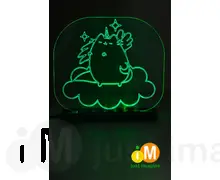 Світильник зелений Pusheen the Cat Unicorn