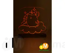 Світильник помаранчевий Pusheen the Cat Unicorn