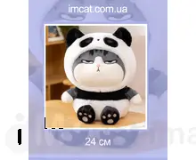 М'яка іграшка imcat котик-панда 24 см.