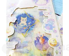 Стікери Котики водостійкі 10,2х18 см 4 листа