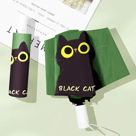Парасолька mini cat зелена  розмір з мобільний телефон