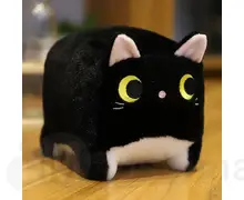 М'яка іграшка kawaii КотоКубік Розмір 20 см Колір чорний