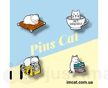 Значок PinCat металевий ціна за1 пін - 002