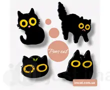 Значок PinCat металевий ціна за 1 пін - 008