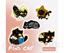 Значок PinCat металевий ціна за 1 пін - 009