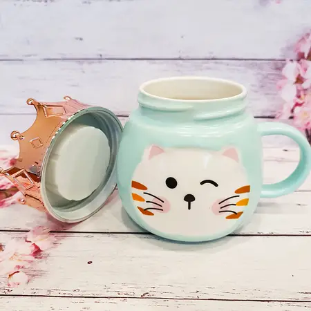 Чашка CUTE CAT 0901 блакитна
