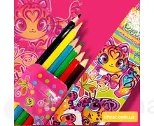 Олівці кольорові 6 кольорів Котики