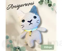Амігурумі anime cat 14 cм