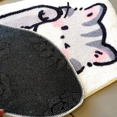 Килимок сірий котик 120х40см