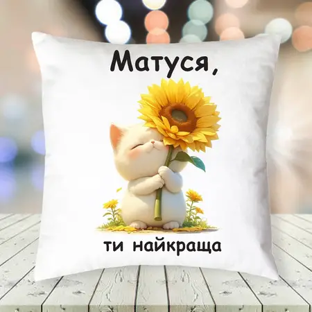 Подушка Матуся, ти найкраща 35 х 35 см