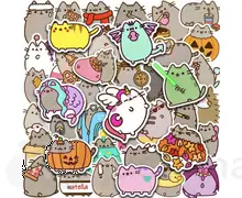 Наліпки Pusheen Пушин 50