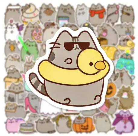 Наліпки Pusheen Пушин 50