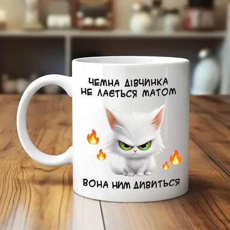 Чашка чемна дівчинка