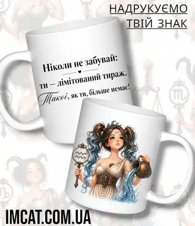 Чашка IMCAT Водолій ZODI-A11